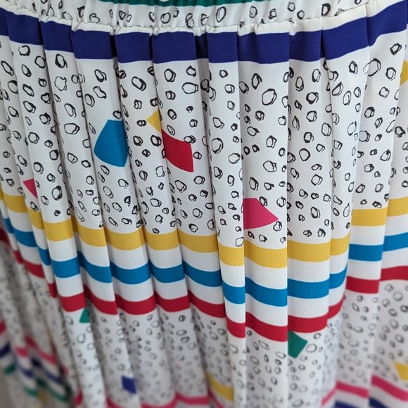 Original vintage pleated maxi skirt from the 1980s - Picture 4 of 9